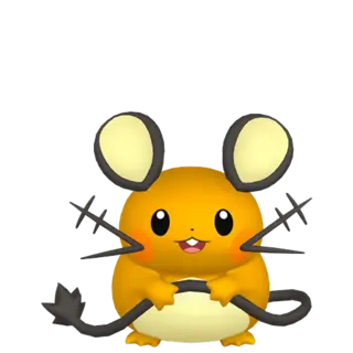 Dedenne front-facing sprite from Pokémon Shield