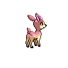 Deerling shiny back-facing sprite from Pokémon Black