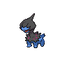 Deino front-facing sprite from Pokémon Black 2