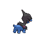 Deino back-facing sprite from Pokémon White