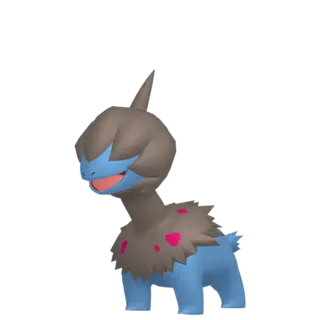 Deino front-facing sprite from Pokémon Scarlet