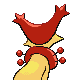 Delcatty shiny back-facing sprite from Pokémon Pearl