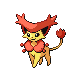 Delcatty shiny front-facing sprite from Pokémon Pearl