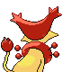 Delcatty shiny back-facing sprite from Pokémon HeartGold