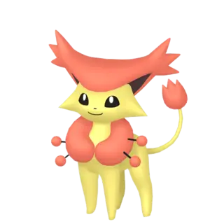 Delcatty shiny front-facing sprite from Pokémon X