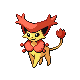 Delcatty shiny front-facing sprite from Pokémon Platinum
