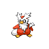 Delibird front-facing sprite from Pokémon White 2