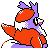 Delibird back-facing sprite from Pokémon Crystal