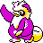 Delibird shiny front-facing sprite from Pokémon Gold