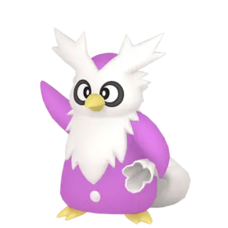 Delibird shiny front-facing sprite from Pokémon Sword