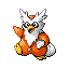 Delibird front-facing sprite from Pokémon Ruby