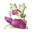 Delibird shiny back-facing sprite from Pokémon Ruby