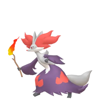 Delphox shiny front-facing sprite from Pokémon Violet