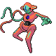 Deoxys front-facing sprite from Pokémon Diamond