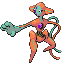 Deoxys front-facing sprite from Pokémon Emerald