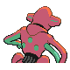 Deoxys back-facing sprite from Pokémon SoulSilver