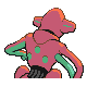 Deoxys back-facing sprite from Pokémon Platinum