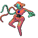 Deoxys front-facing sprite from Pokémon Platinum