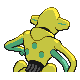 Deoxys shiny back-facing sprite from Pokémon Platinum