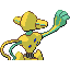 Deoxys shiny back-facing sprite from Pokémon Ruby