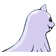 Dewgong back-facing sprite from Pokémon Diamond