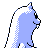 Dewgong back-facing sprite from Pokémon Gold