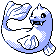 Dewgong front-facing sprite from Pokémon Gold
