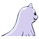 Dewgong back-facing sprite from Pokémon Platinum