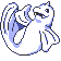 Dewgong front-facing sprite from Pokémon Yellow