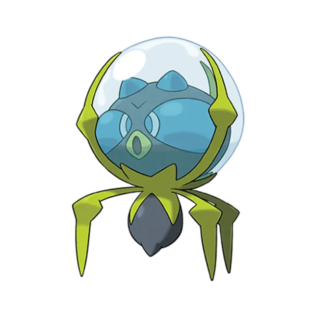 Dewpider, the Water Bubble Pokémon — Water/Bug-type Pokémon official artwork