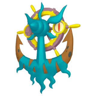 Dhelmise front-facing sprite from Pokémon Shield