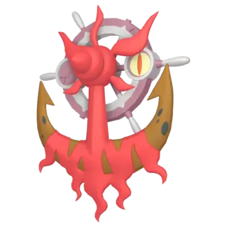 Dhelmise shiny front-facing sprite from Pokémon Shield