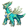 Dialga shiny front-facing sprite from Pokémon Black 2