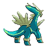 Dialga shiny back-facing sprite from Pokémon Black