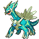 Dialga shiny front-facing sprite from Pokémon HeartGold