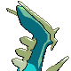 Dialga shiny back-facing sprite from Pokémon Platinum