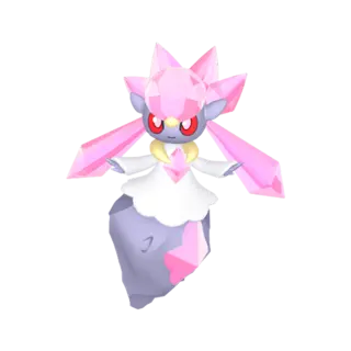 Diancie front-facing sprite from Pokémon Scarlet