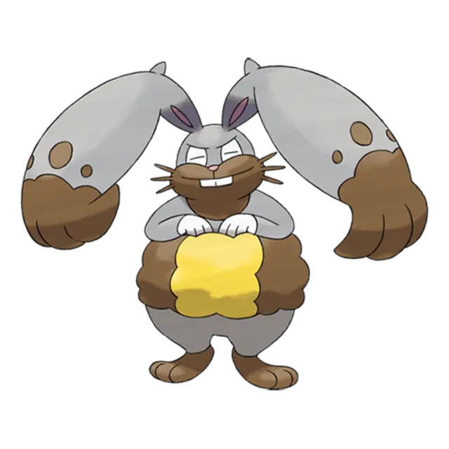 Diggersby, the Digging Pokémon — Normal/Ground-type Pokémon official artwork