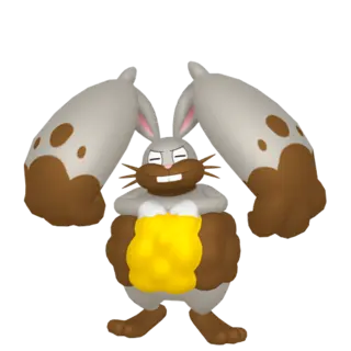 Diggersby front-facing sprite from Pokémon X