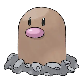 Diglett official artwork