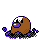 Diglett shiny front-facing sprite from Pokémon Crystal