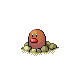 Diglett front-facing sprite from Pokémon Pearl