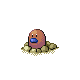 Diglett shiny front-facing sprite from Pokémon Pearl