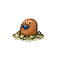 Diglett shiny front-facing sprite from Pokémon FireRed