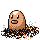 Diglett front-facing sprite from Pokémon Red