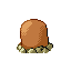 Diglett back-facing sprite from Pokémon Ruby