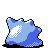 Ditto shiny back-facing sprite from Pokémon Gold