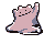 Ditto front-facing sprite from Pokémon Blue
