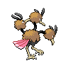 Dodrio back-facing sprite from Pokémon Black 2