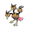 Dodrio front-facing sprite from Pokémon Black 2